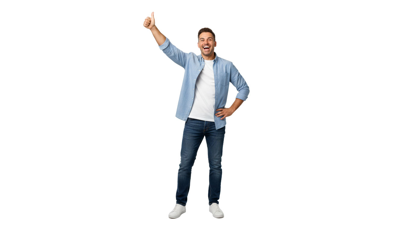 man giving thumbs up png PNG transparent background