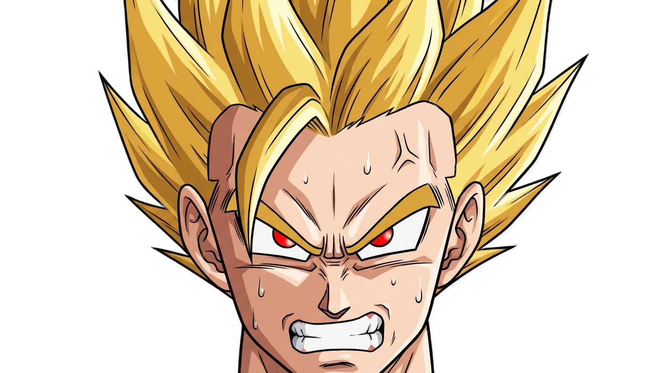 bakugou angry face png PNG transparent background