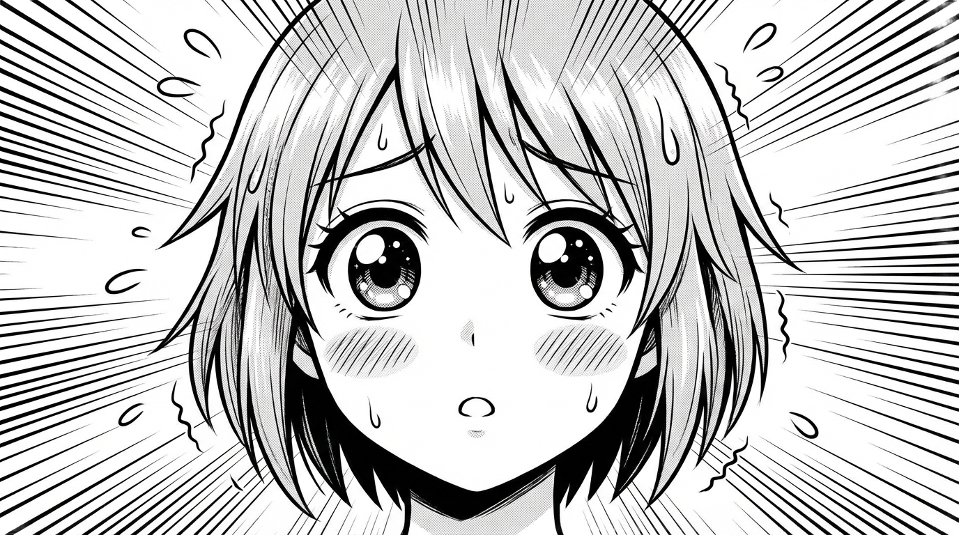 surprised anime face png PNG transparent background
