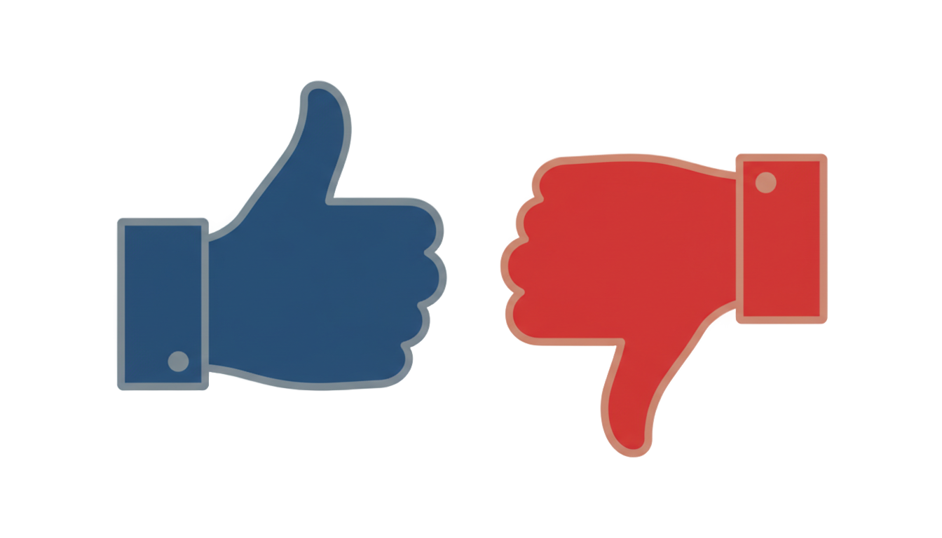 thumbs up and down icon png PNG transparent background