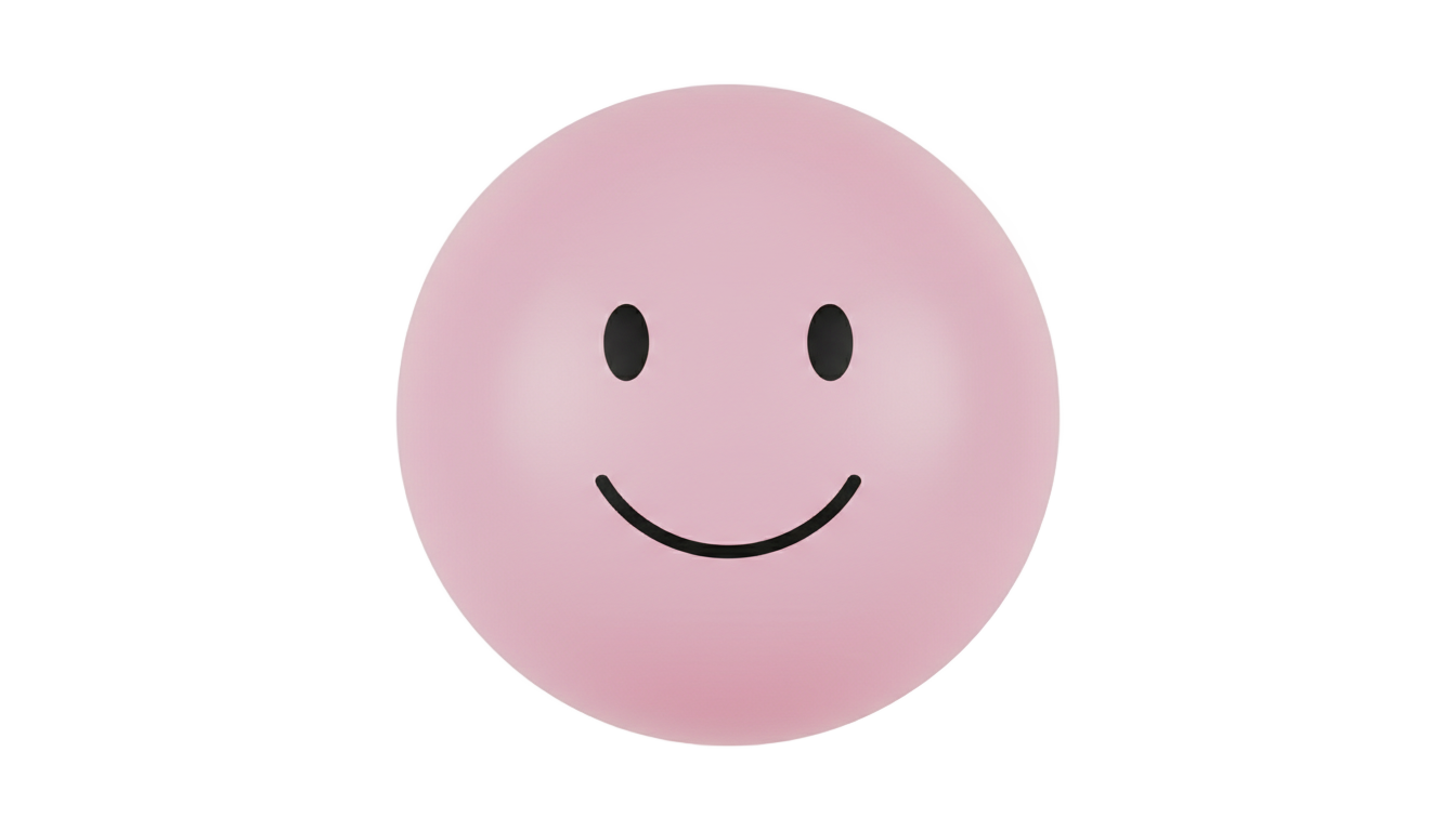 pink smiley face png PNG transparent background