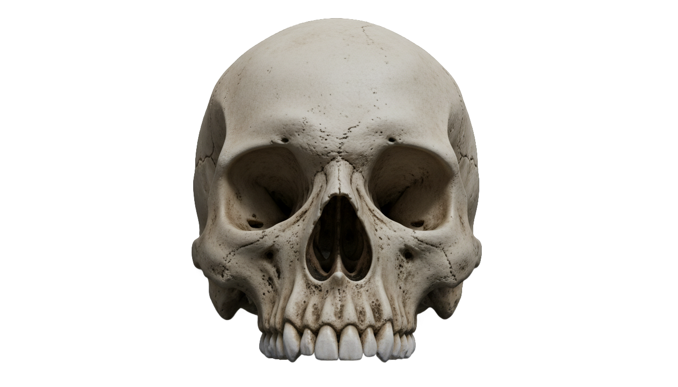 skull face png for edit green screen PNG transparent background
