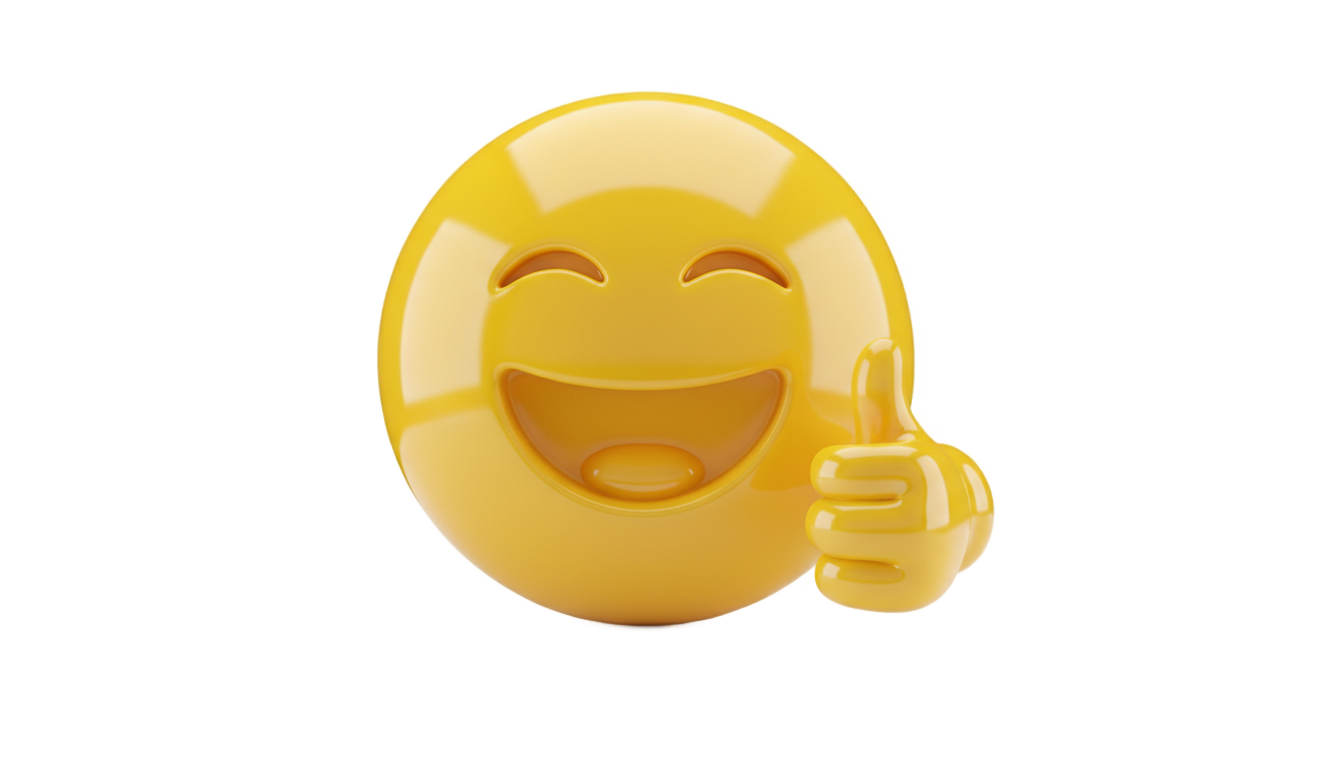 smile thumbs up emoji png PNG transparent background