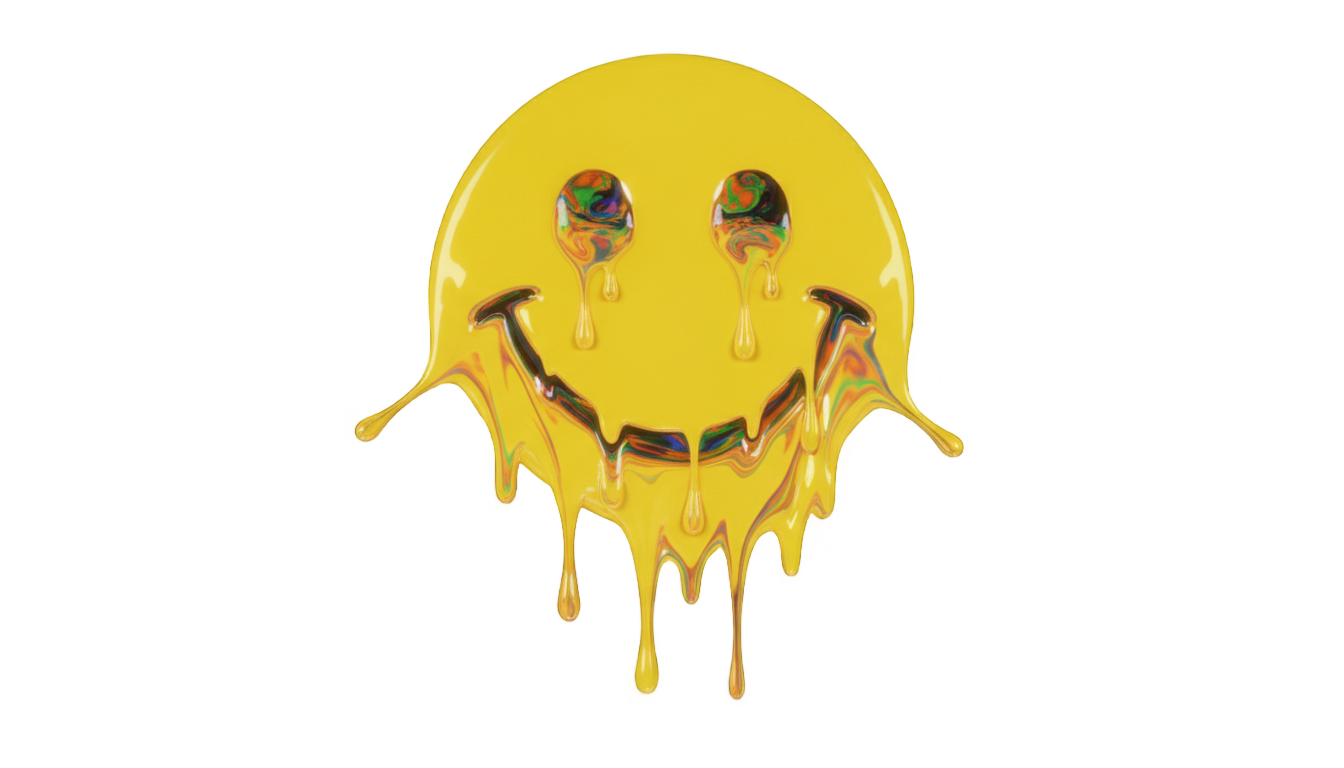acid smiley png PNG transparent background