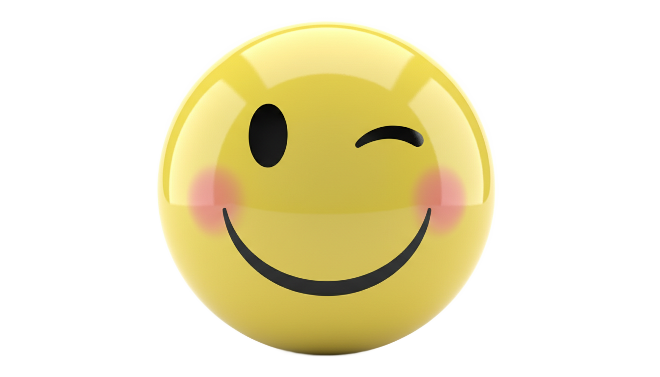 smiley wink png PNG transparent background
