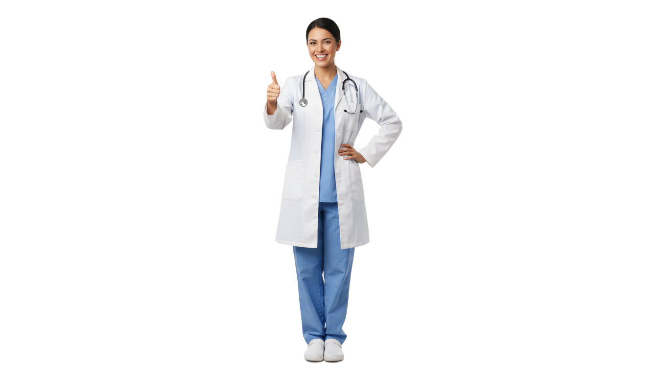 doctor thumbs up png PNG transparent background
