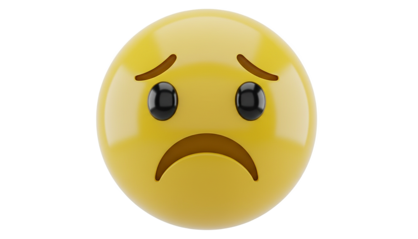 smiley triste png PNG transparent background