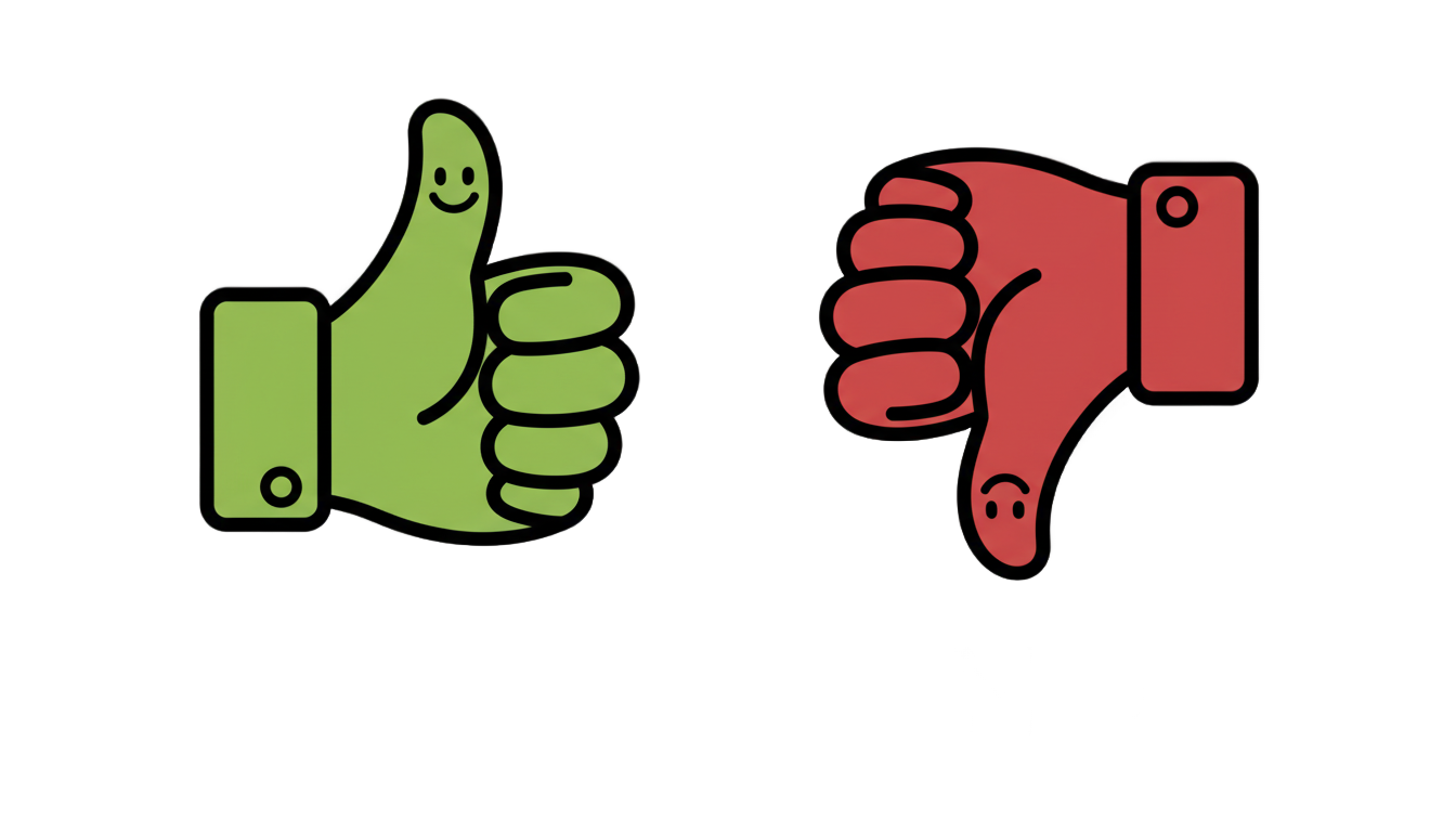 thumbs up and down clipart png PNG transparent background