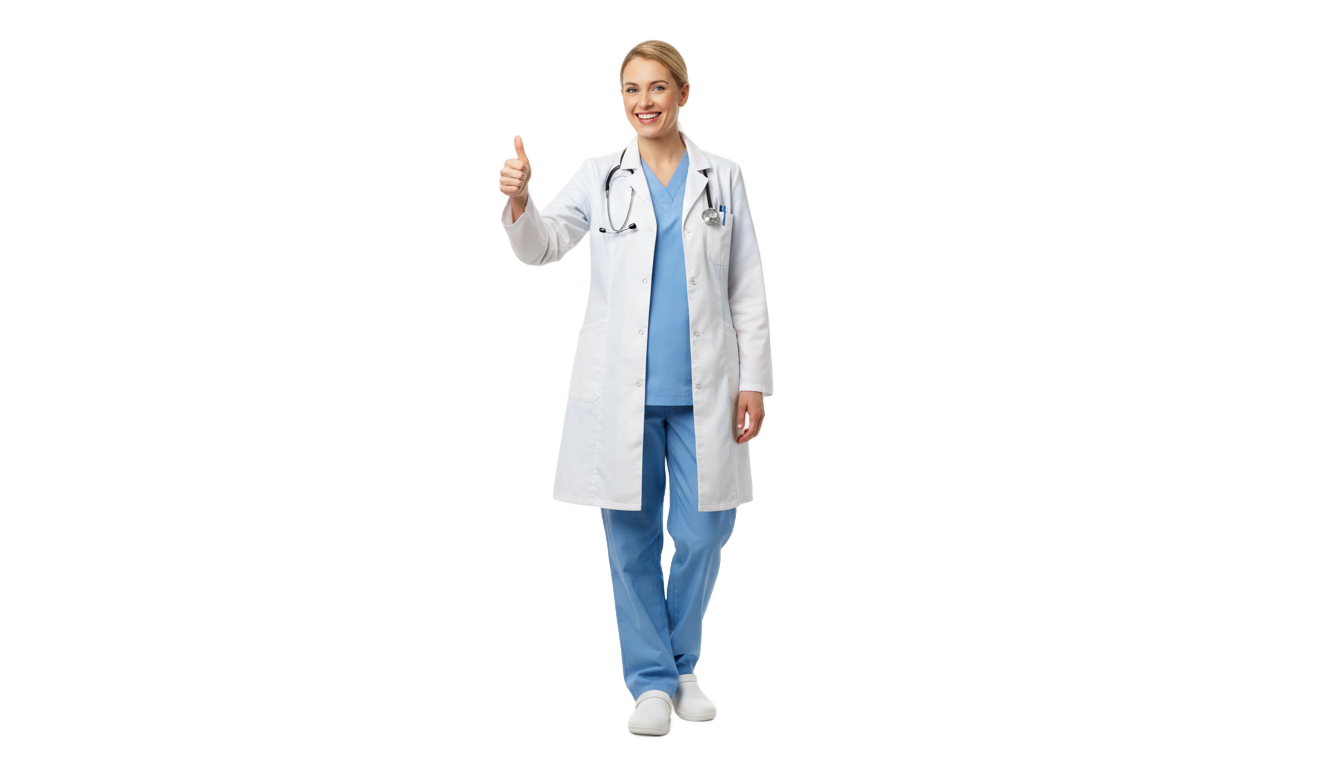 doctor thumbs up png PNG transparent background