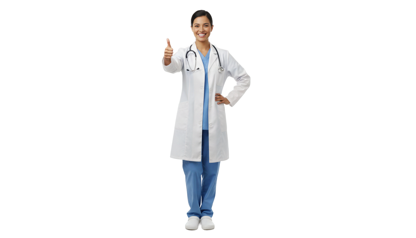 doctor thumbs up png PNG transparent background