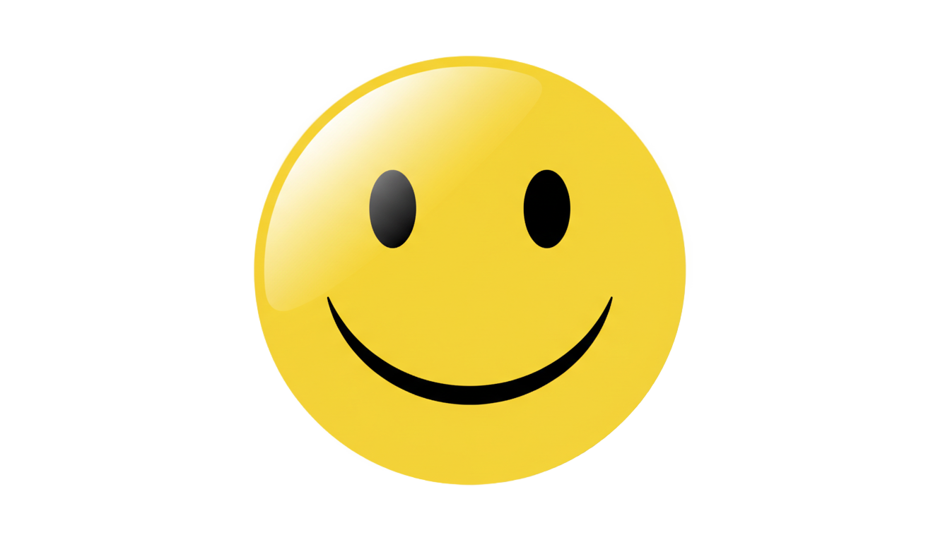 smiley face sticker png PNG transparent background