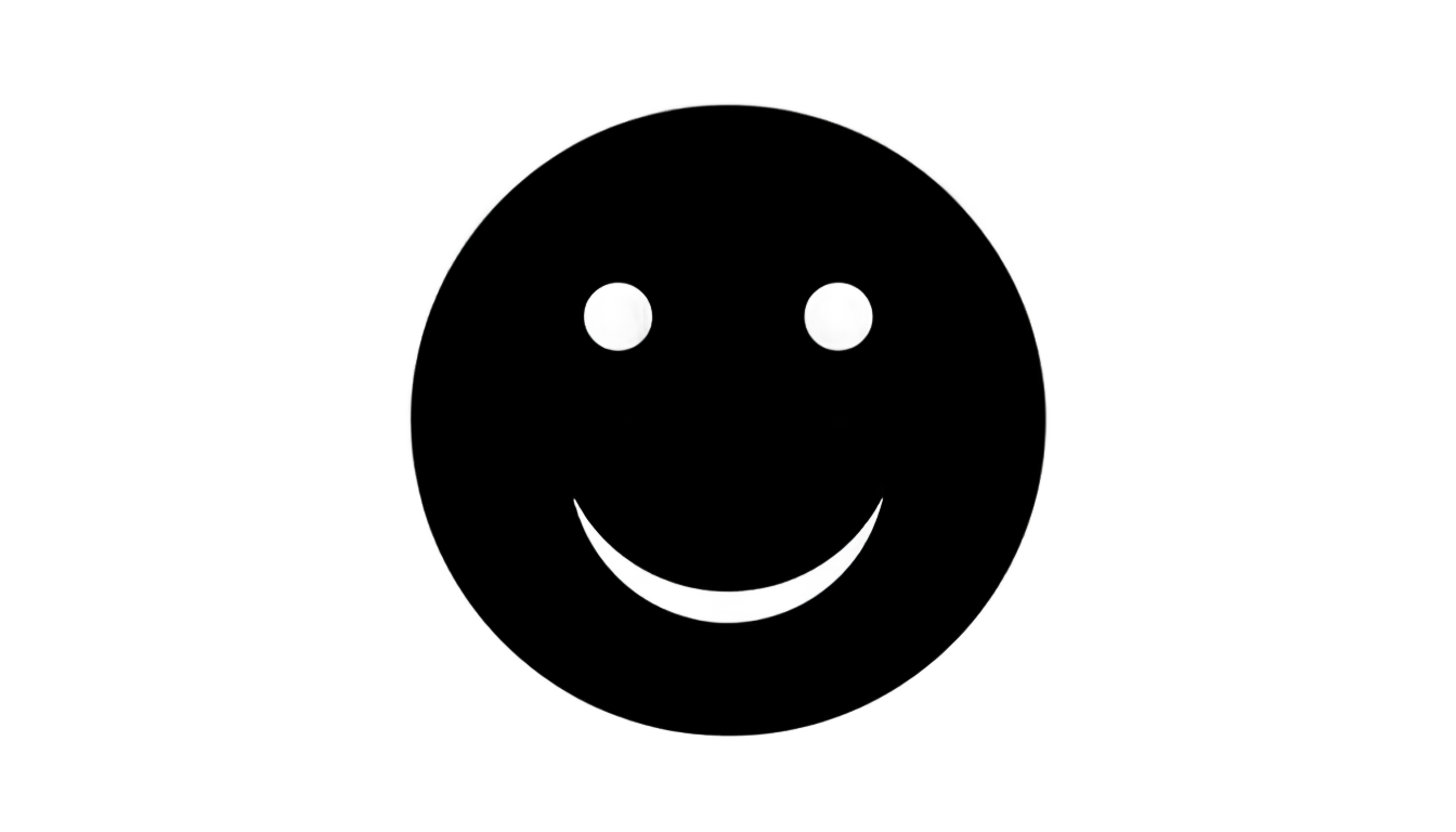 smiley face silhouette png PNG transparent background