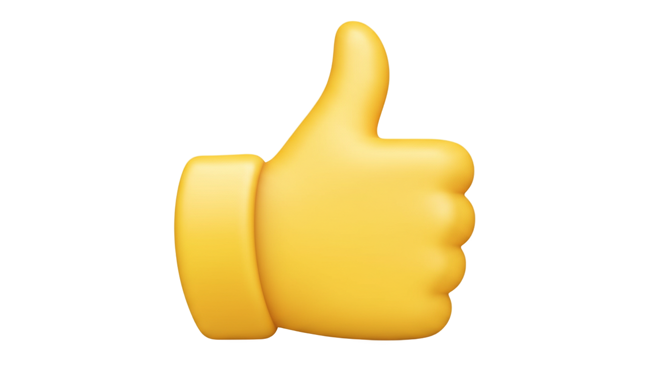 iphone thumbs up emoji png PNG transparent background