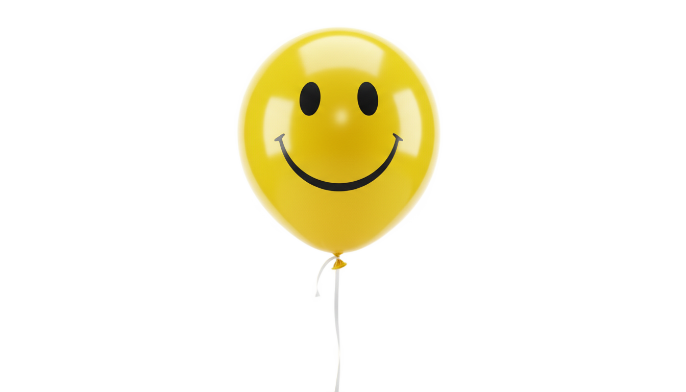 smiley face balloon png PNG transparent background