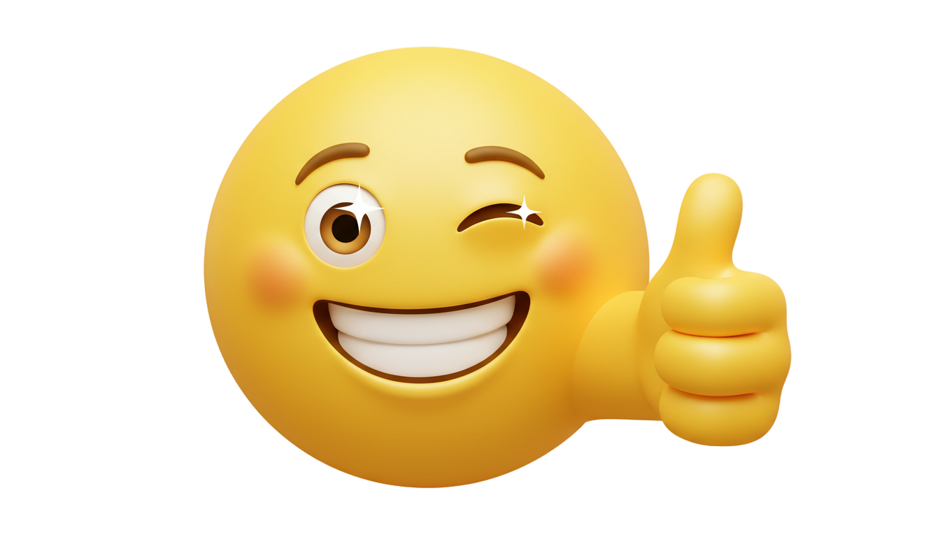 happy face thumbs up png PNG transparent background