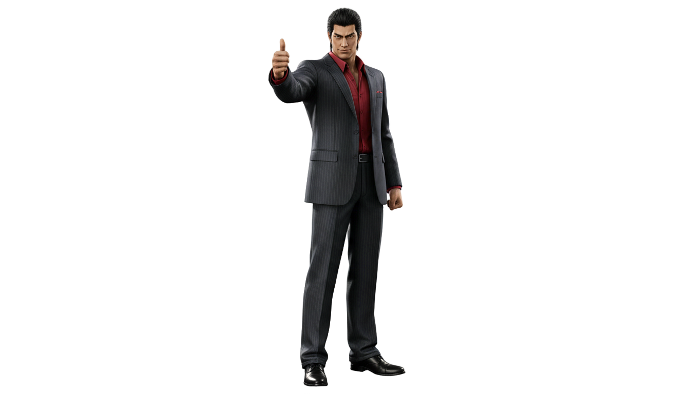 kiryu thumbs up png PNG transparent background
