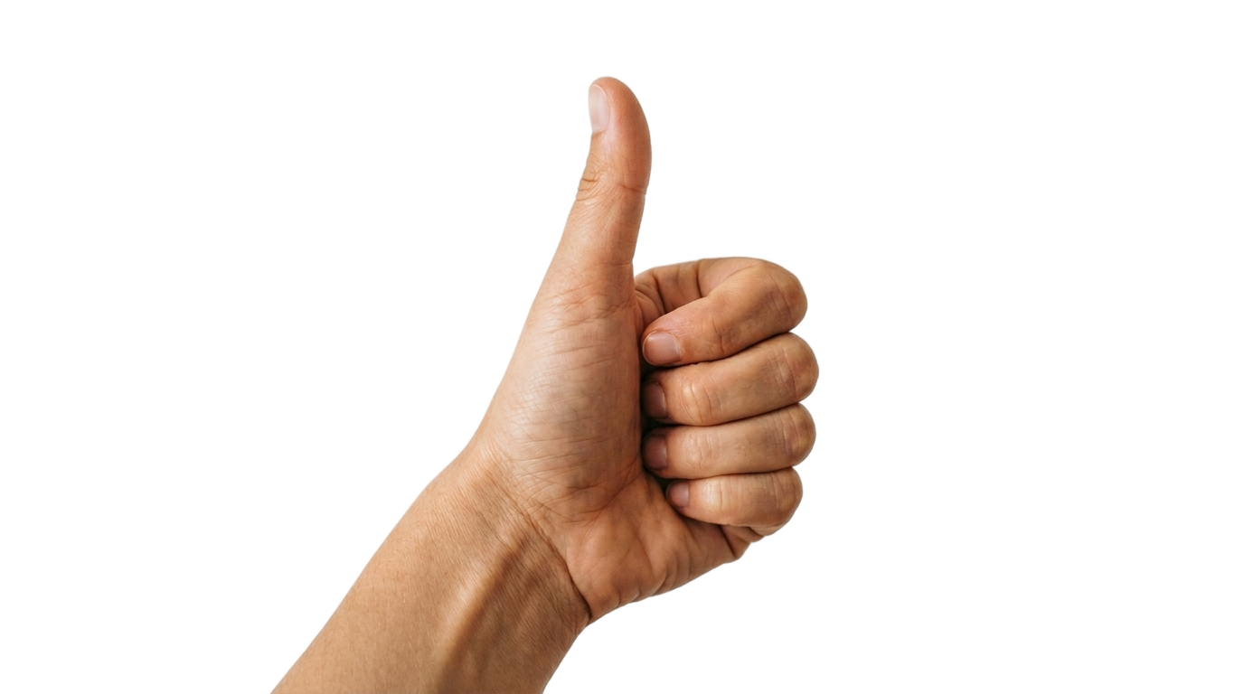 happy thumbs up png PNG transparent background
