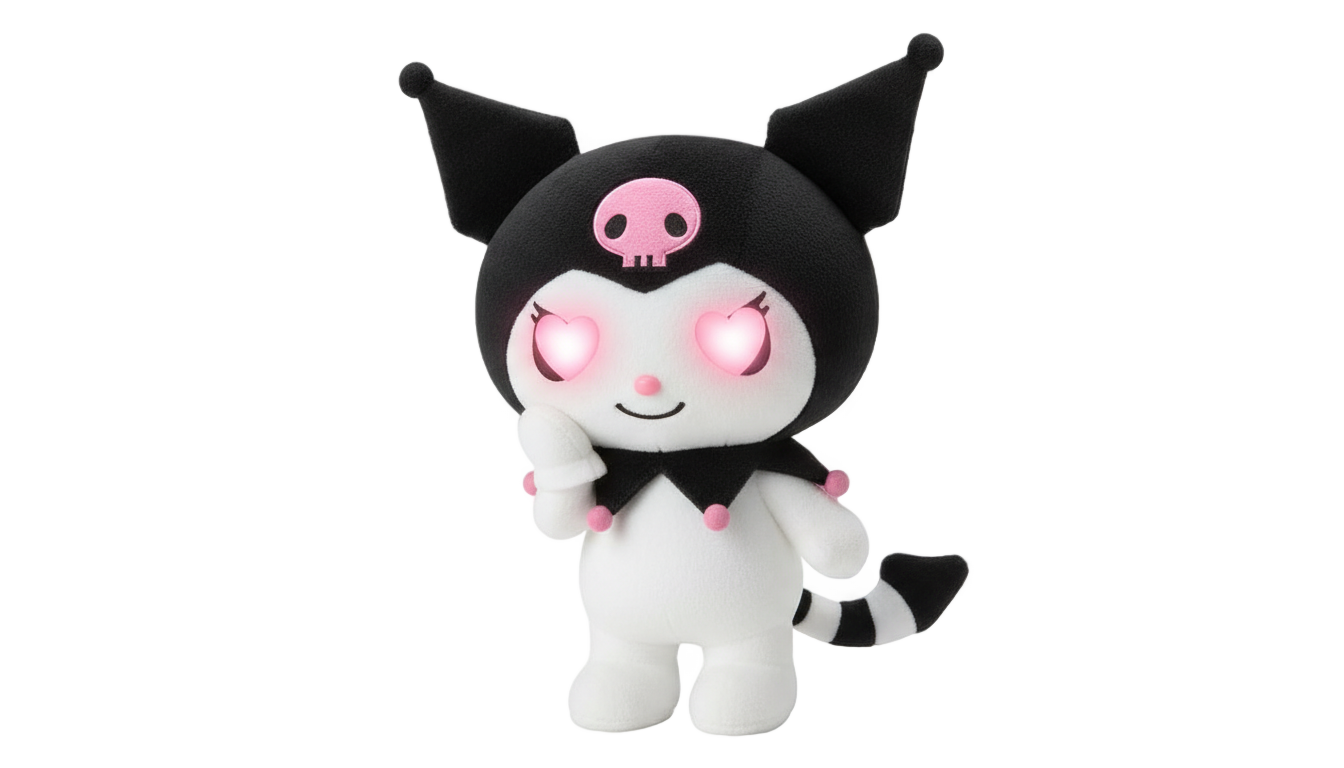 kuromi heart eyes png PNG transparent background