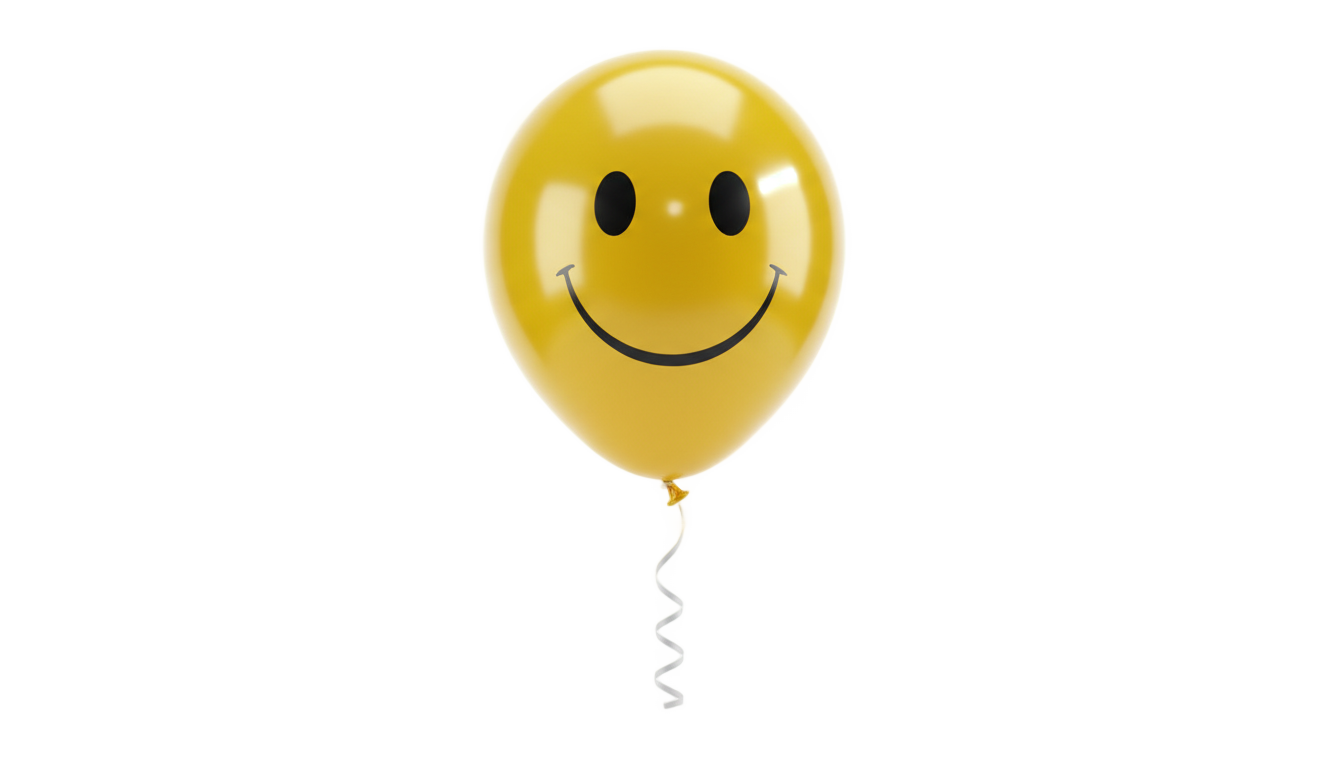 smiley face balloon png PNG transparent background