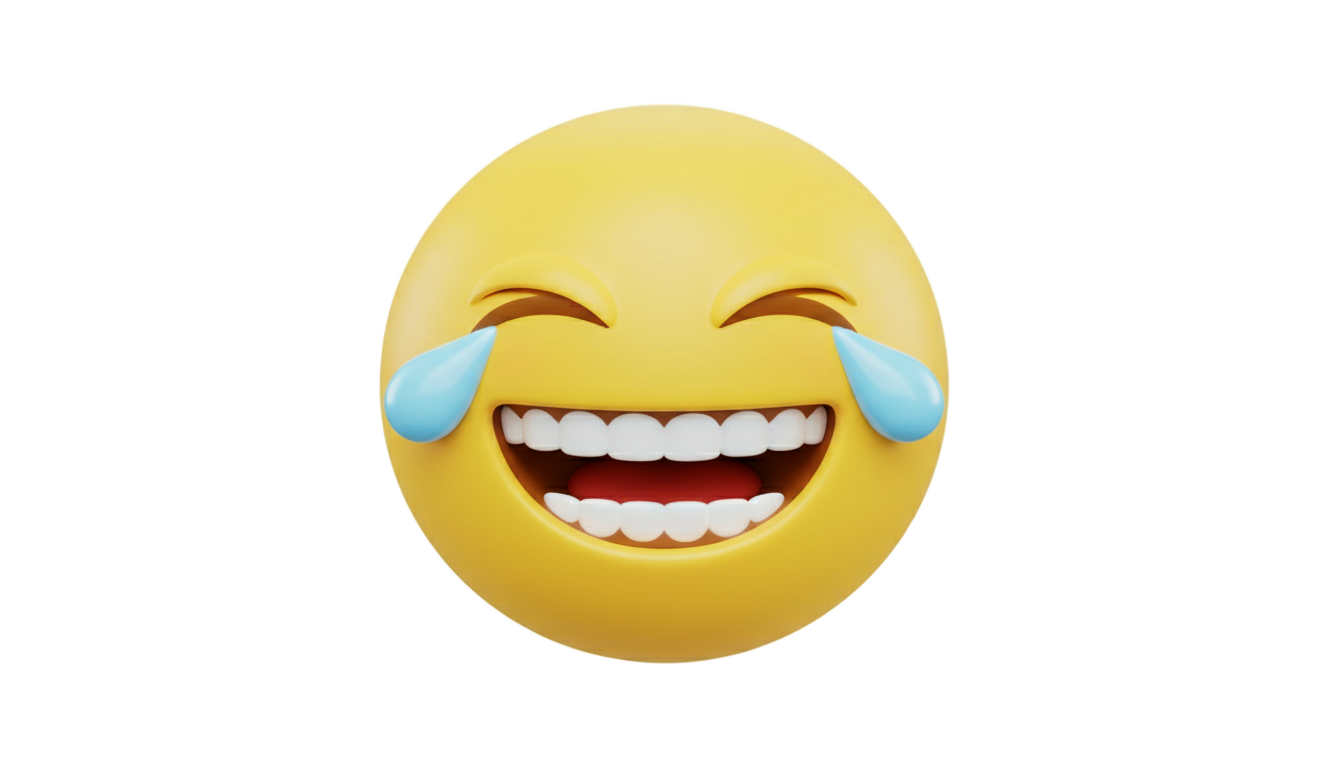 smiley laughing emoji png PNG transparent background