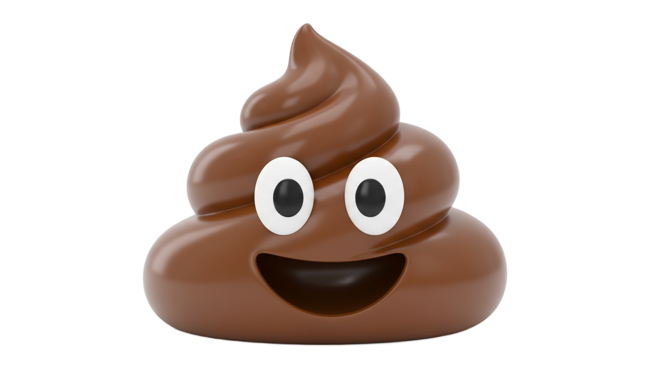 poop emoji iphone png PNG transparent background
