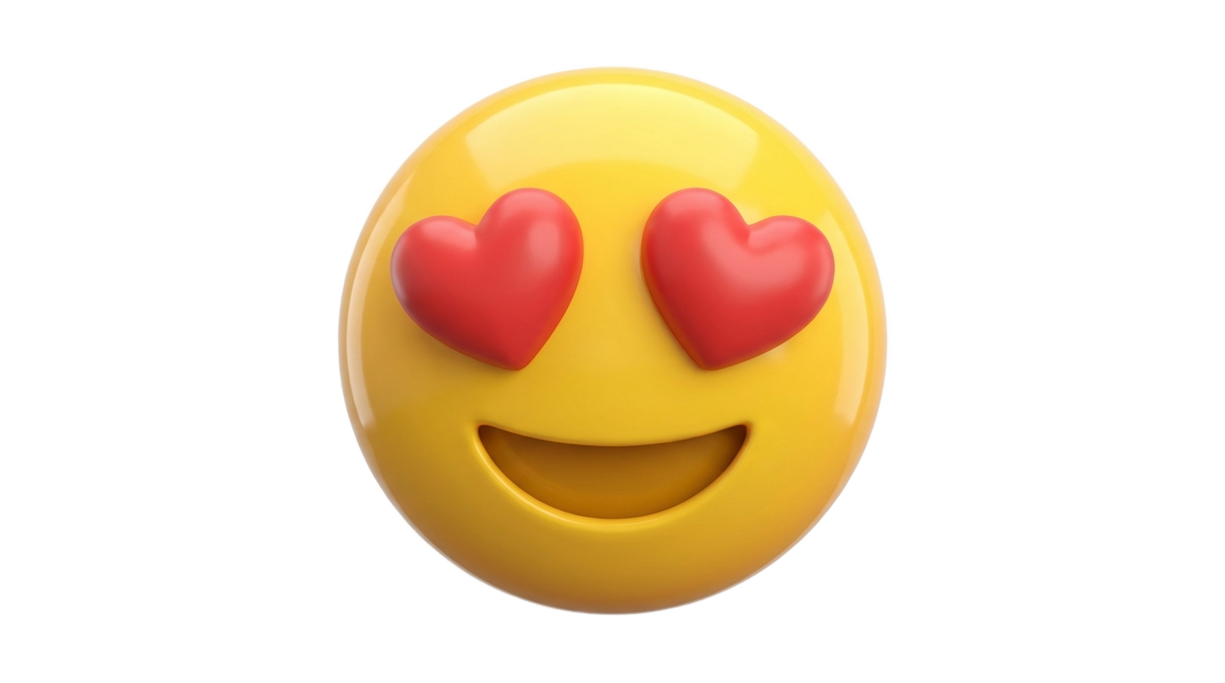 heart eyes emoji png ios PNG transparent background