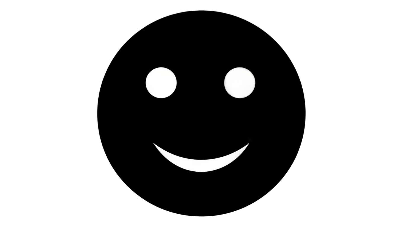 smiley face silhouette png PNG transparent background