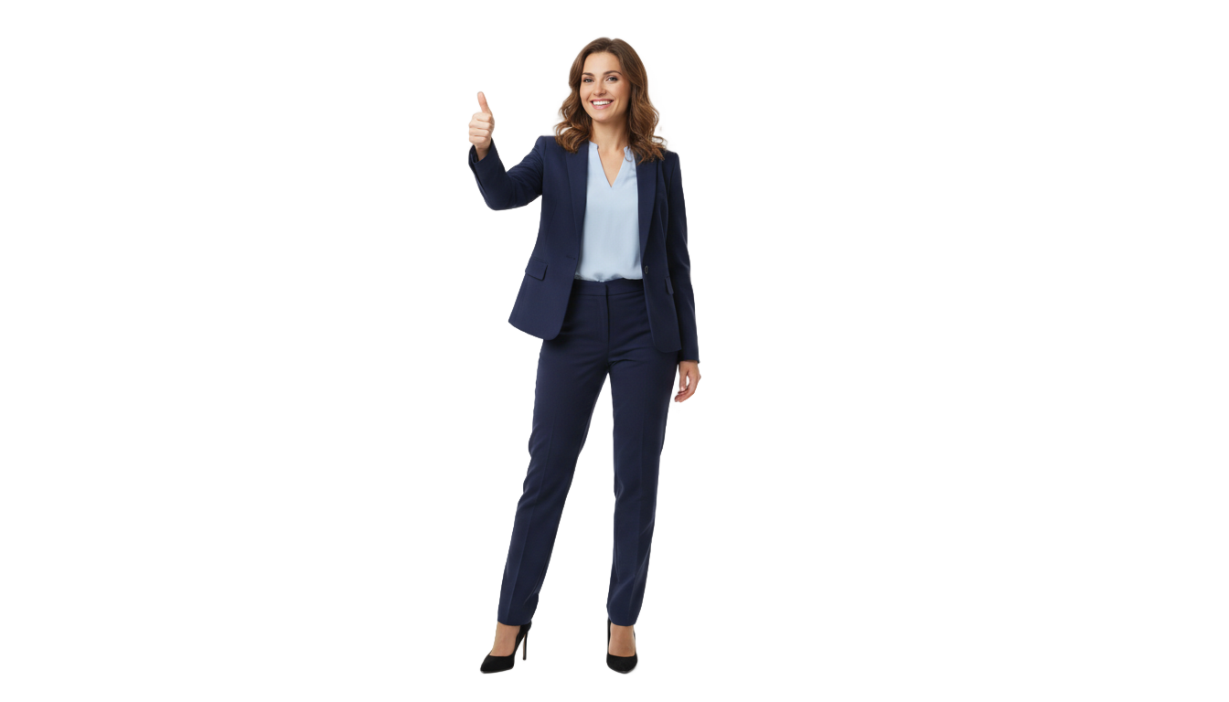 woman thumbs up png PNG transparent background