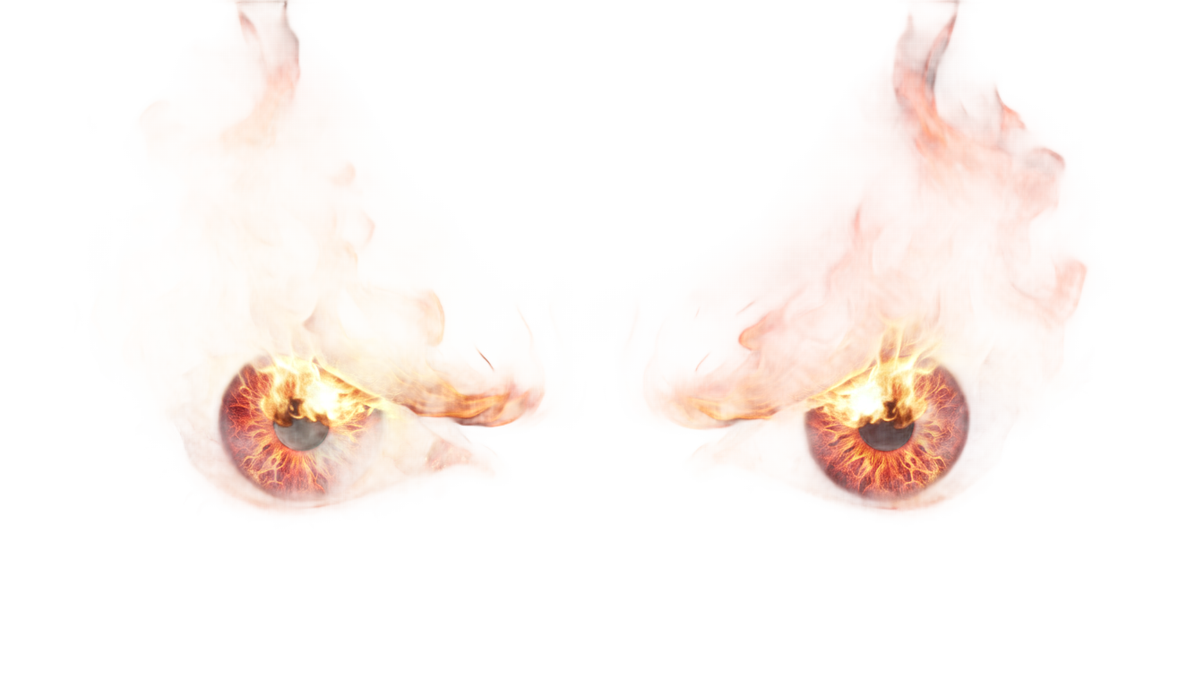 fire eyes emoji png PNG transparent background