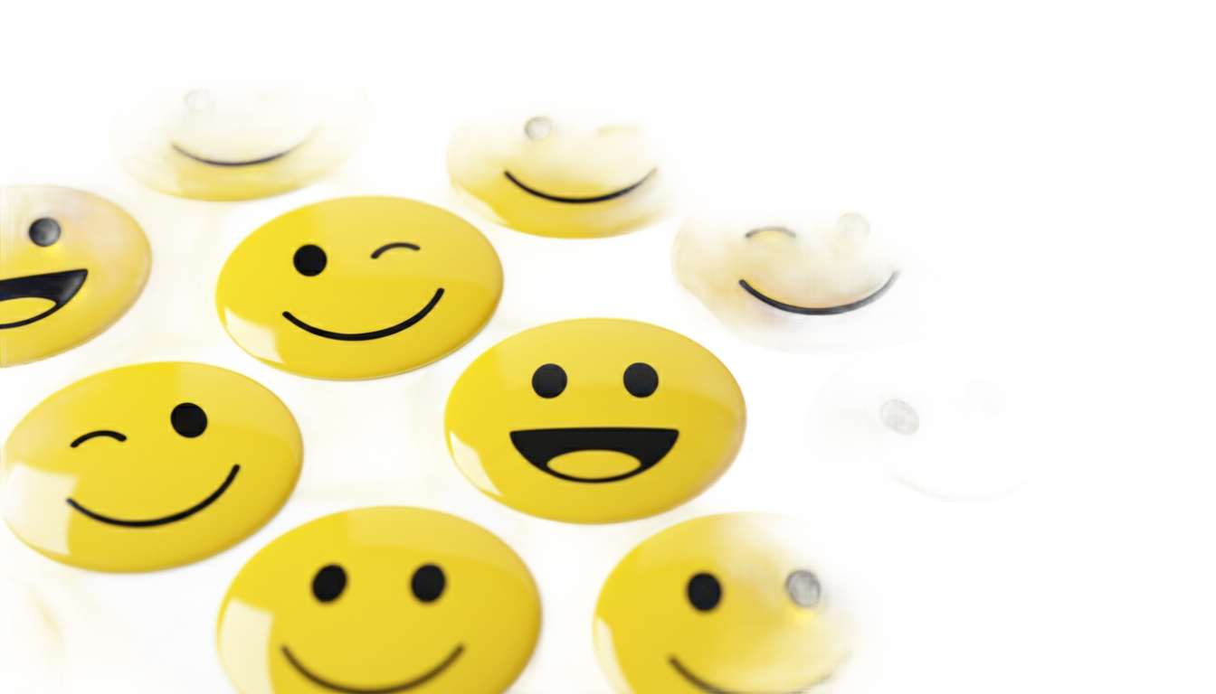 smiley face stickers png PNG transparent background