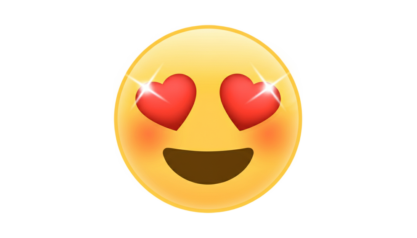 smiley love png PNG transparent background