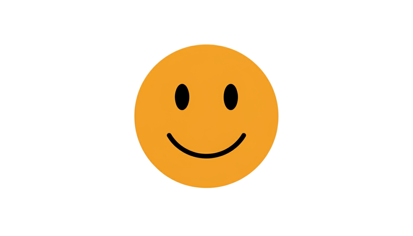 orange smiley face png PNG transparent background