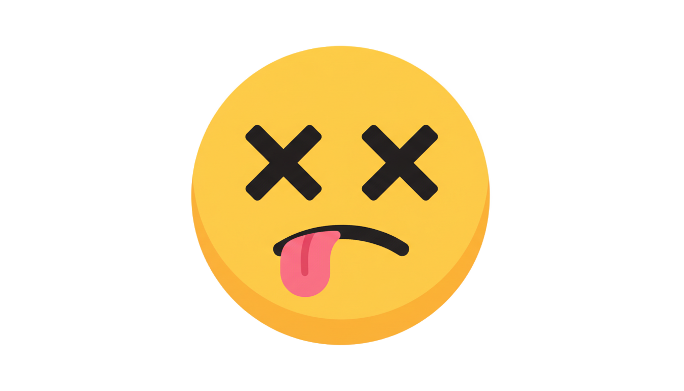 dead smiley face png PNG transparent background