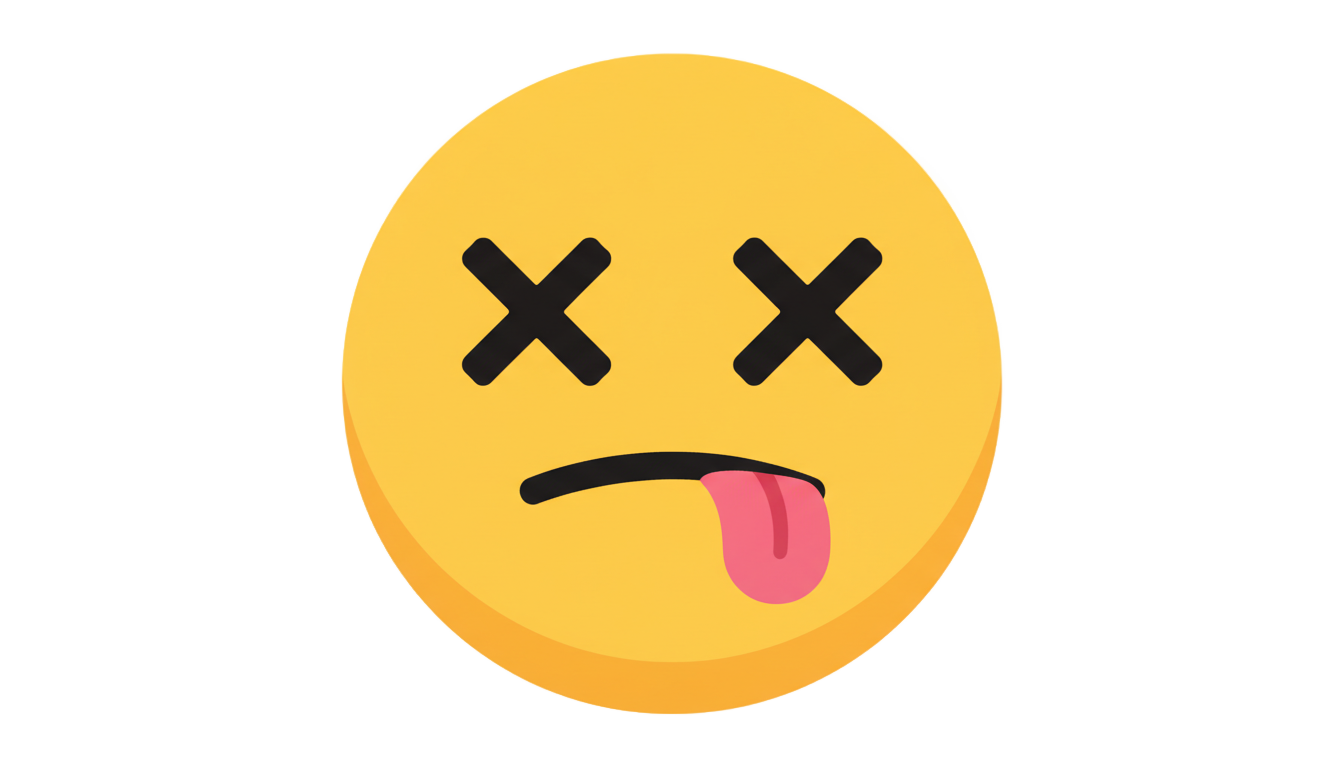 dead smiley face png PNG transparent background