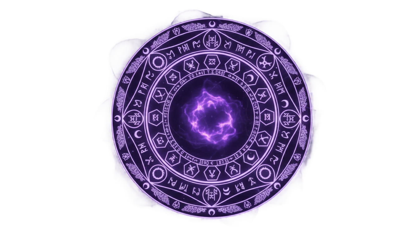 purple magic circle png PNG transparent background