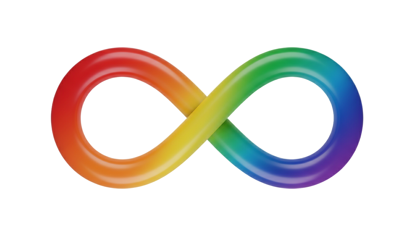 rainbow infinity symbol png PNG transparent background