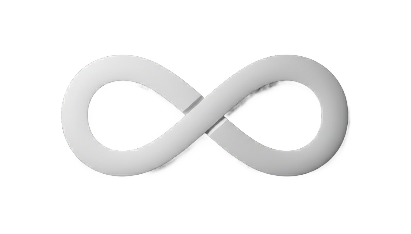 infinity icon png white PNG transparent background