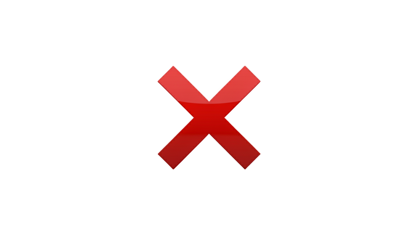 cross mark emoji png PNG transparent background