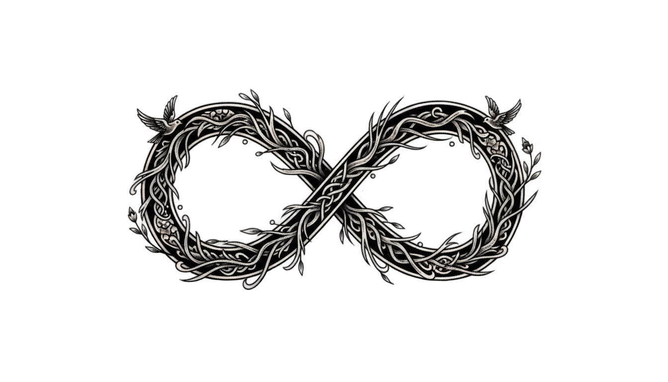 infinity tattoo png PNG transparent background