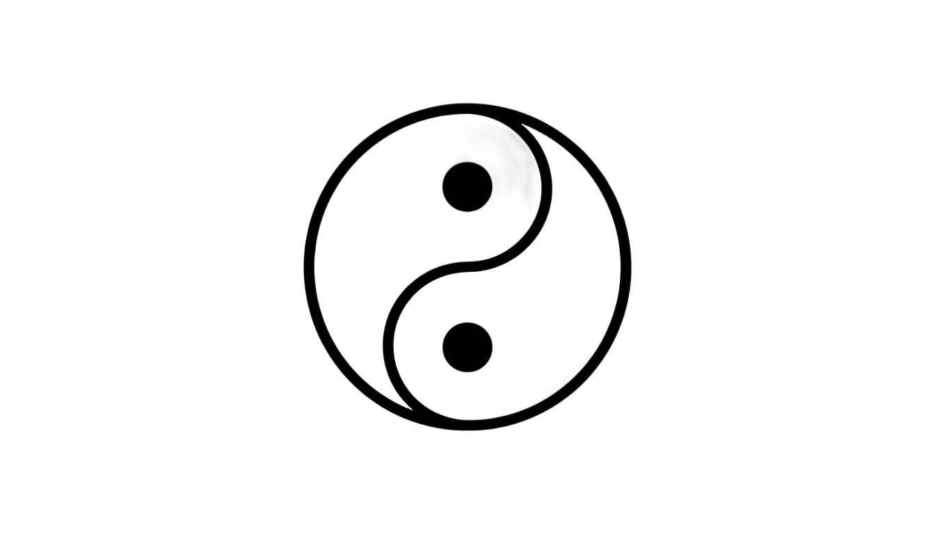 yin yang outline png PNG transparent background