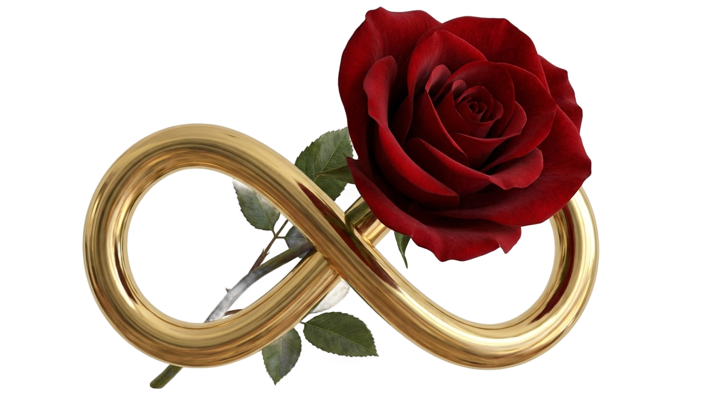 aoii infinity rose png PNG transparent background