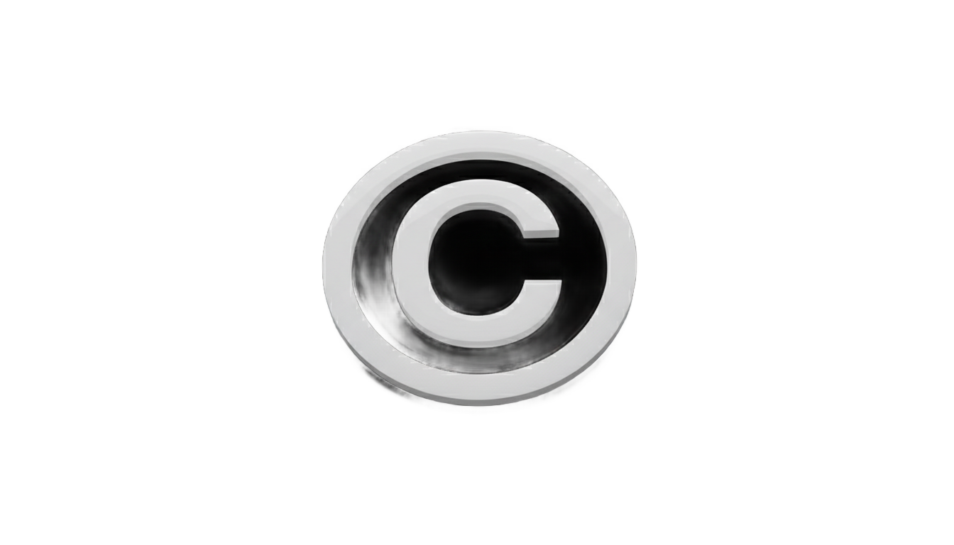 copyright logo png white PNG transparent background