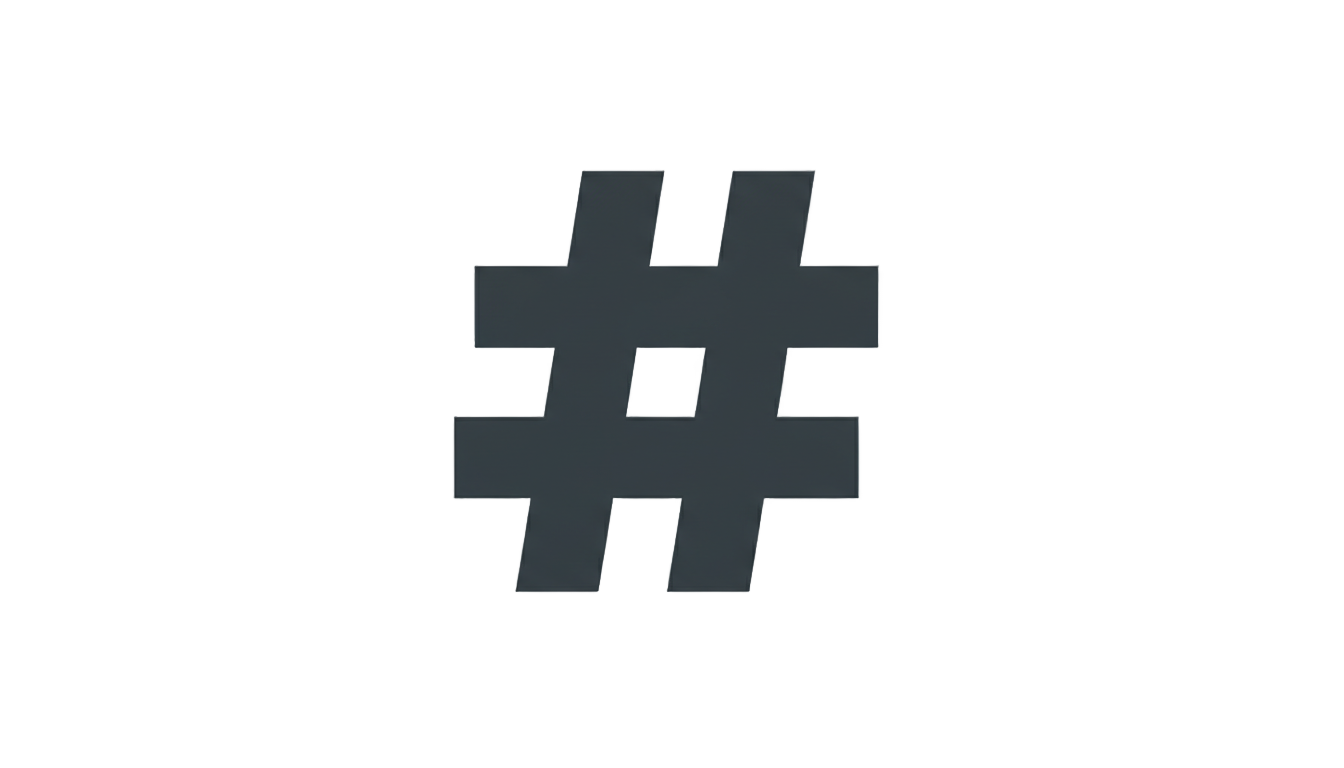 hashtag symbol png PNG transparent background