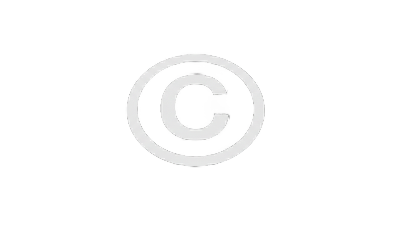 copyright logo png white PNG transparent background