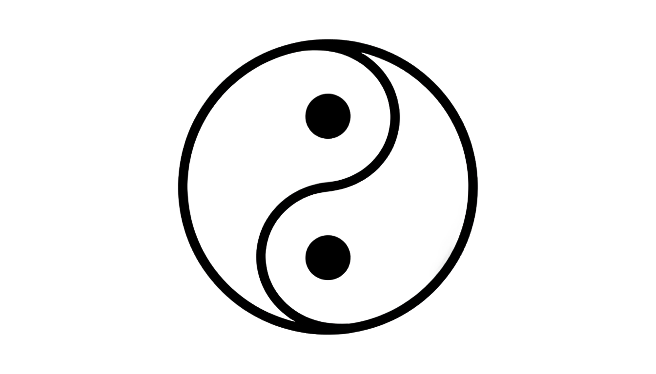 yin yang outline png PNG transparent background