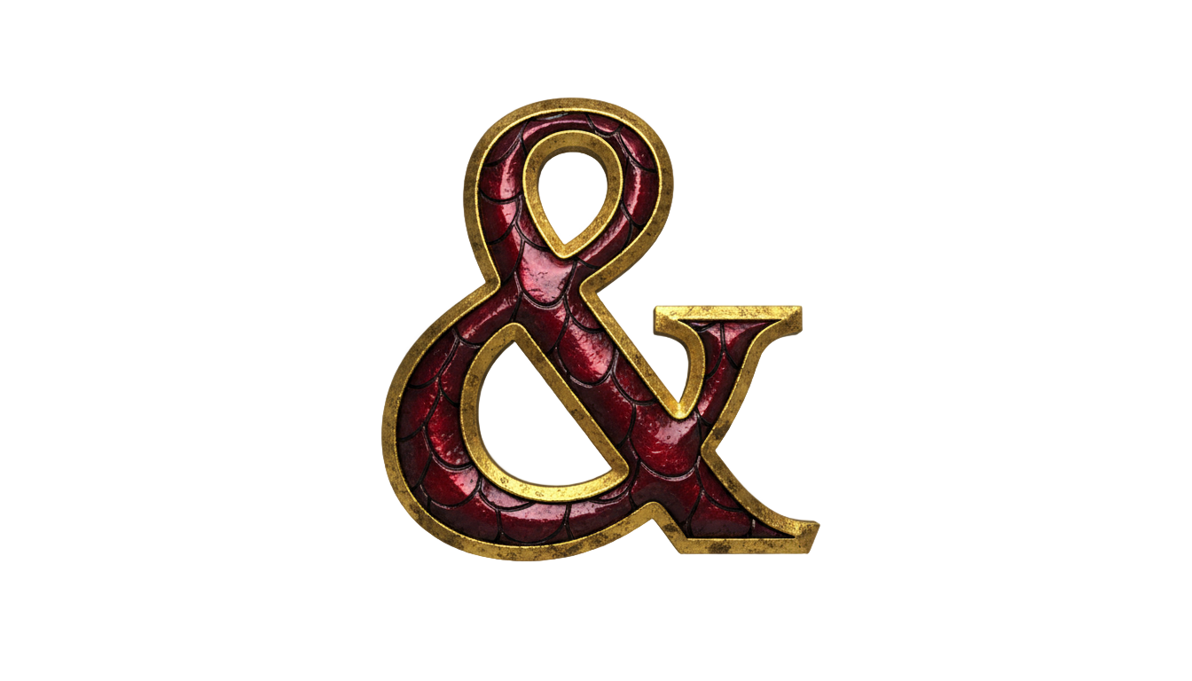 dnd ampersand png PNG transparent background