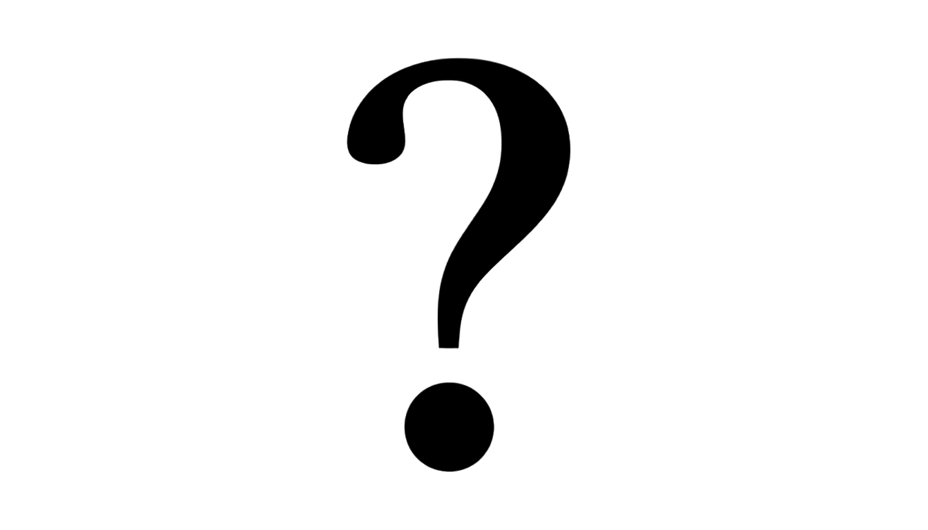 black question mark png PNG transparent background