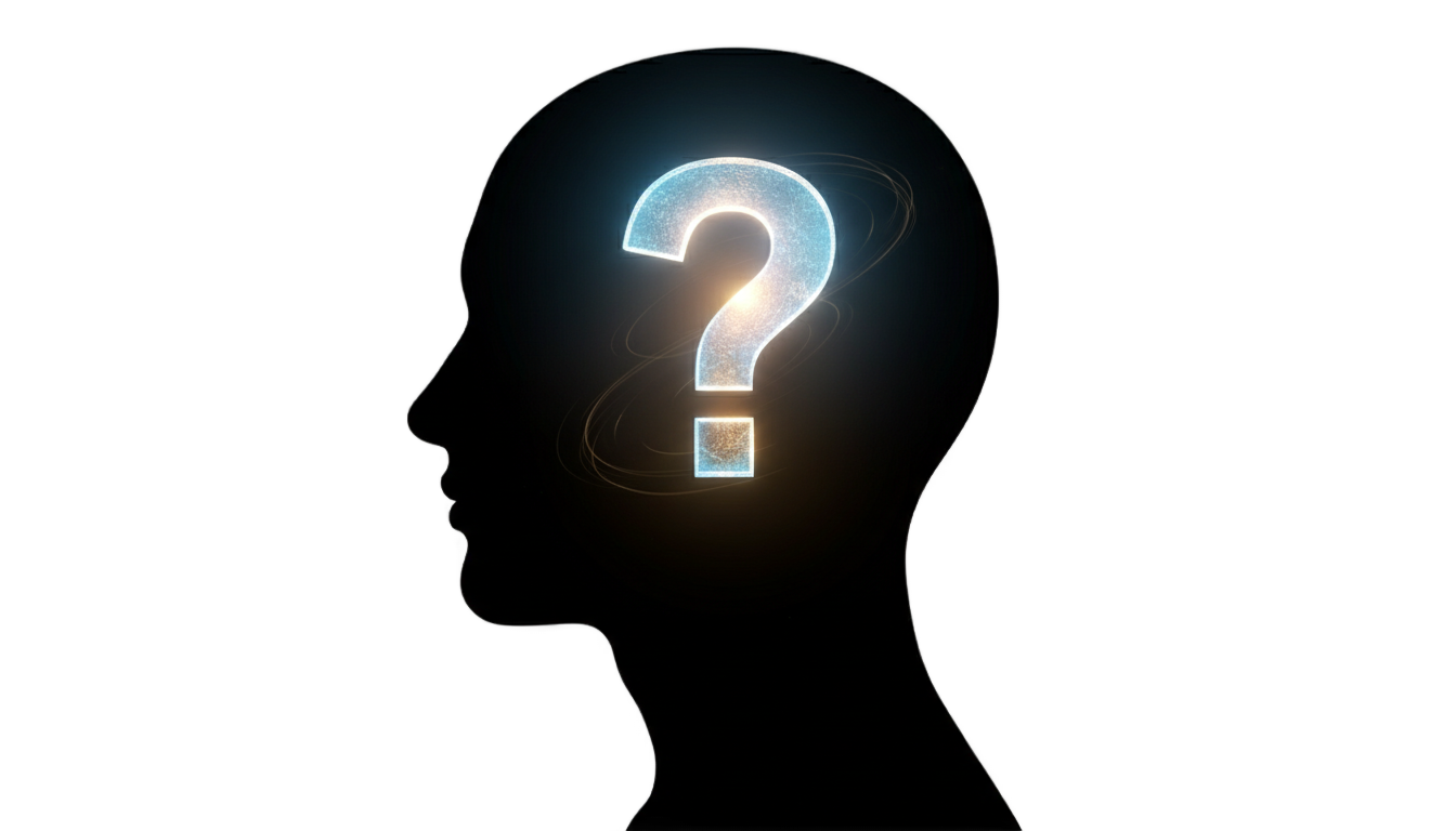 question mark head png PNG transparent background