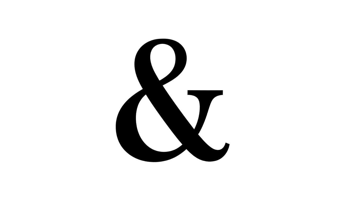 ampersand symbol png PNG transparent background