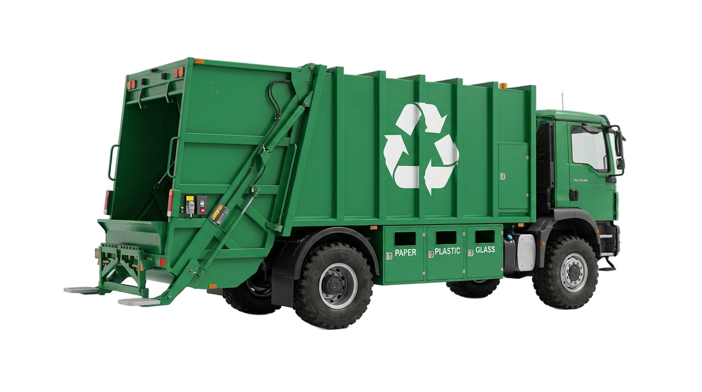 recycling truck png PNG transparent background